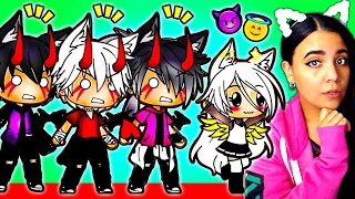 😈 My 3 Devil Brothers and 1 Angel Sister 😇 Gacha Life Mini Movie Funny Story Reaction