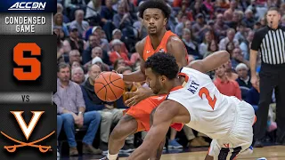 Syracuse vs. Virginia Condensed Game | ACC Men's Basketball 2019-20