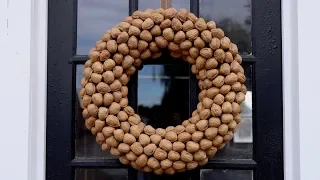 DIY Walnut Wreath! 🥰🍂 // Garden Answer