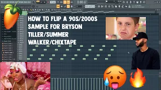 How to Flip a 90s/2000s R&B Sample For Bryson Tiller/Summer Walker/Chixtape | FL Studios 20 Tutorial