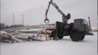 Погрузка вывозка разгрузка леса в хлыстах