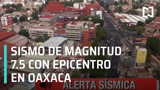 Sismo en México de magnitud 7.5, con epicentro en Oaxaca, deja leves daños y dos fallecidos
