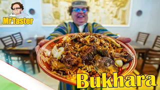 Legendary Uzbek Plov in Bukhara, Street Food Tour in Toqi-Zargaron market, Uzbekistan!