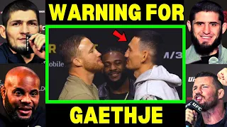 UFC Fighters WARN Max Holloway about Justin Gaethje | UFC 300