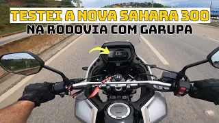 SAHARA 300 TESTE COMPLETO NA RODOVIA COM GARUPA