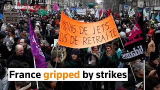 France gripped by strikes over pension reforms