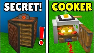 MINECRAFT: 10+ Mind-Blowing Redstone Hacks!