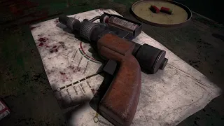 3D medic gun of Crime scene in Blender and substance painter.