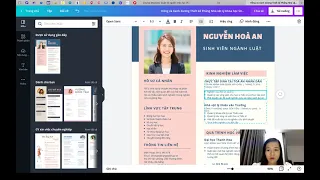 Tạo CV trên Canva