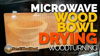 Microwave Drying Wood Bowl Blank Woodturning Video
