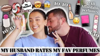 😍MY HUSBAND RATES MY FAVORITE AFFORDABLE PERFUMES!! WHAT PERFUMES DO MEN LIKE ON WOMEN PART 2!!😍