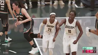 NBA 2K23 WNBA Gameplay: New York Liberty vs Atlanta Dream - (Xbox Series X) [4K60FPS]