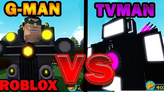 (skibidi toilet) ROBLOX Build A Boat) G-MAN VS TVMAN SAVAŞI (TÜRKÇE)