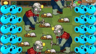 Plants vs Zombies Hack - back Repeater vs Digger Zombie