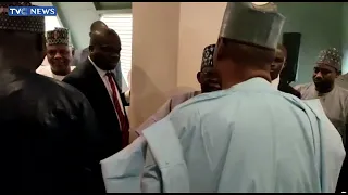 (SEE VIDEO) Moment Tinubu Arrives For Meeting With APC Governors, NWC Members