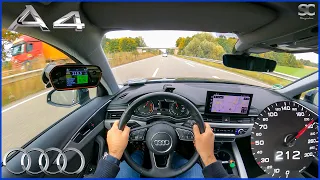 2021 Audi A4 35 TDI [161 HP] - Autobahn Top Speed Drive POV