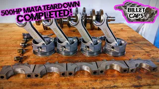 500HP Miata Engine Teardown & I Got My Mazworx Billet Mains!