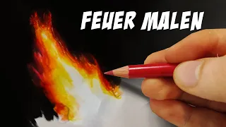 FEUER malen | Tutorial | #shorts | Drawinglikeasir