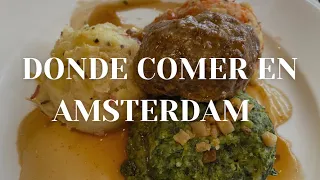 DONDE y QUE COMER en AMSTERDAM. 🍟🍰🍔 ¡¡Los MEJORES lugares y los platos IMPRESCINDIBLE!!