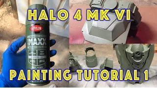 EVA Foam Armor Painting Tutorial 1 - Base Coat