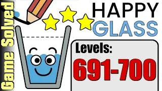 Happy Glass | All Levels 691-700 (Solution 3 Stars ★★★)