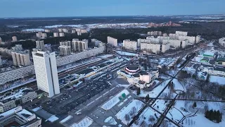 Зеленоград на закате. Зимняя версия