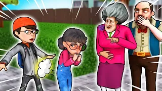 Tani is embarrassed - Miss T vs Francis TROLL Tani - Scary Teacher 3D |VMAni English |