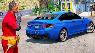 ДЕВУШКА РАЗБИЛА BMW M3? РАБОТАЮ МЕХАНИКОМ - РЕАЛЬНЫЕ ПАЦАНЫ В GTA 5 ⚡ ГАРВИН