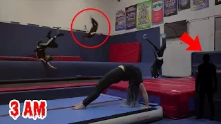 DON'T DO GYMNASTICS AT 3AM!! (SCARY)