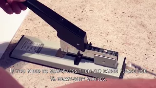 How To Use Effiliv  - Heavy Duty Stapler with Staples Set 90 Sheet Capacity