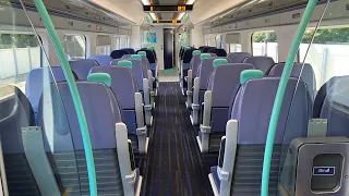 Interior video of the newly refurbished Class 395 (395012 #trainbow 🏳️‍🌈)