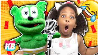 BEST GUMMY BEAR MOMENTS |  Kamdenboy & Kyraboo | Clean up Song [PRETEND PLAY]