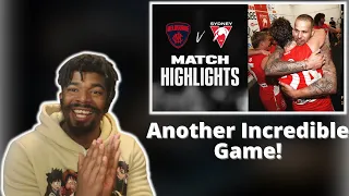 AMERICAN REACTS TO Melbourne v Sydney Swans Highlights | Qualifying Final 2022 | AFL