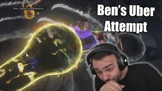 I watched Ben attempt to win the HCSSF Uber Boss Kill race in PoE Ancestors