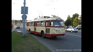 Trolleybus Skoda 9tr 1387 and 14 tr Vilnius