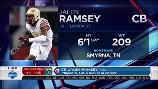 2016 NFL Draft Rd 1 Pk 5 | Jacksonville Jaguars Select CB Jalen Ramsey