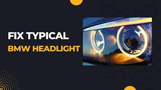 How to fix a typical BMW headlight problem | For you #youtube #fix  #bmw