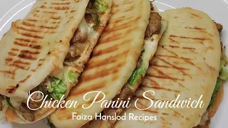 Chicken Panini Sandwich Recipe Faiza Hanslod Recipes #panini #sandwich