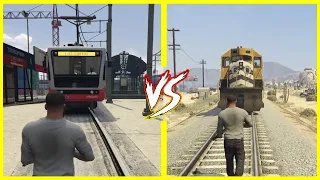 GTA 5 TRAIN VS TRAM - WHAT IS BEST?