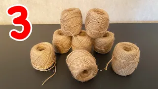 3 Different Ideas That Can Be Made With Jute Twine