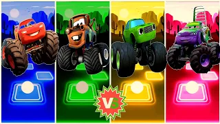 McQueen Monster Car 🆚 Monster Mater Car 🆚 McQueen Green Monster Car 🆚 McQueen   Car 🎶 Who is Best?