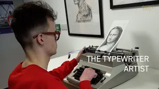 The UK artist James Cook using vintage typewriters to create modern art