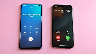 Samsung Galaxy S10 vs iPhone X Incoming Call