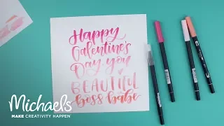 Hand Lettering with Tombow | Michaels