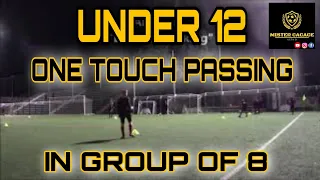 ATTIVAZIONE TECNICA: ONE-TOUCH PASSING IN GROUP OF 8