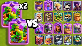 2 EVOLVED GOBLIN BARREL vs ALL CARDS | NEW CARD | Clash Royale