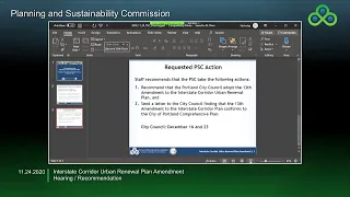 Planning and Sustainability Commission 11-24-2020
