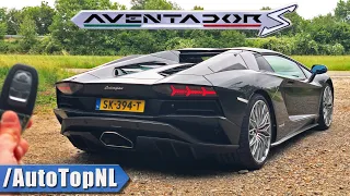 LAMBORGHINI AVENTADOR S V12 Roadster REVIEW on AUTOBAHN [NO SPEED LIMIT] by AutoTopNL