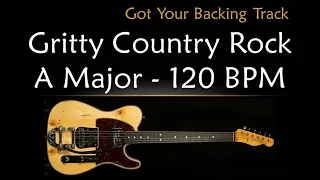 Backing Track - Gritty Country Rock in A Major