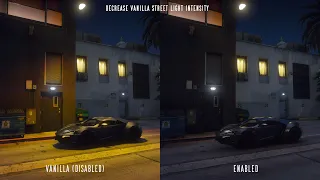 GTA 5 NaturalVision Evolved - Decrease Vanilla Street Light Intensity (Comparison)